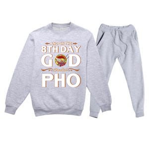 And On The 8th Day God Created Pho Noodles Gift Premium Crewneck Sweatsuit Set