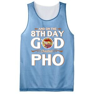 And On The 8th Day God Created Pho Noodles Gift Mesh Reversible Basketball Jersey Tank