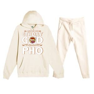 And On The 8th Day God Created Pho Noodles Gift Premium Hooded Sweatsuit Set