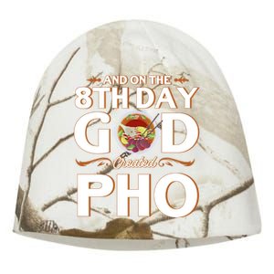 And On The 8th Day God Created Pho Noodles Gift Kati - Camo Knit Beanie