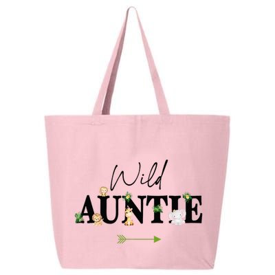 Auntie Of The Wild One Zoo Birthday Safari Jungle Animal 25L Jumbo Tote