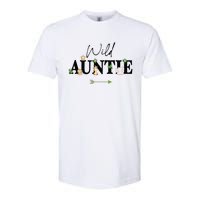 Auntie Of The Wild One Zoo Birthday Safari Jungle Animal Softstyle CVC T-Shirt