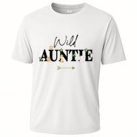 Auntie Of The Wild One Zoo Birthday Safari Jungle Animal Cooling Performance Crew T-Shirt