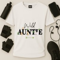 Auntie Of The Wild One Zoo Birthday Safari Jungle Animal Cooling Performance Crew T-Shirt