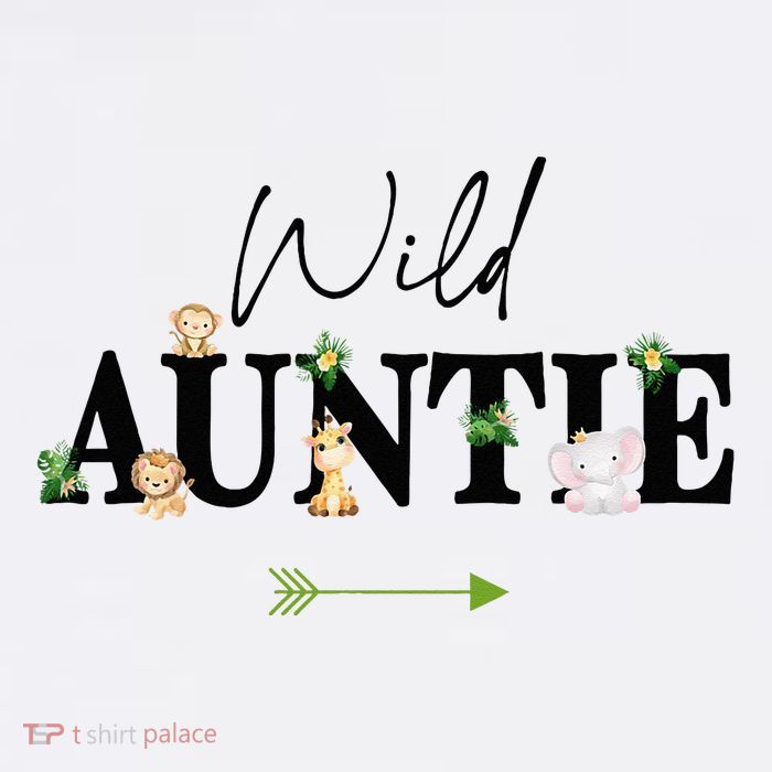 Auntie Of The Wild One Zoo Birthday Safari Jungle Animal Sustainable Bucket Hat