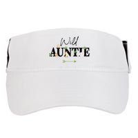 Auntie Of The Wild One Zoo Birthday Safari Jungle Animal Adult Drive Performance Visor