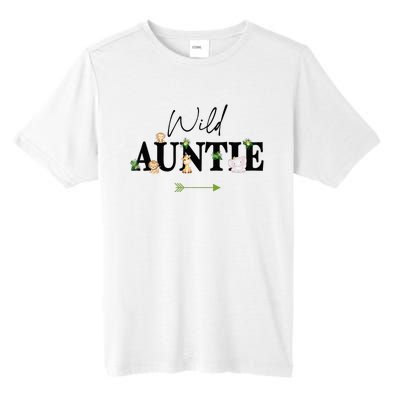 Auntie Of The Wild One Zoo Birthday Safari Jungle Animal Tall Fusion ChromaSoft Performance T-Shirt