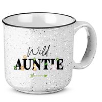 Auntie Of The Wild One Zoo Birthday Safari Jungle Animal 15oz Campfire Ceramic Mug