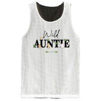 Auntie Of The Wild One Zoo Birthday Safari Jungle Animal Mesh Reversible Basketball Jersey Tank