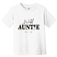 Auntie Of The Wild One Zoo Birthday Safari Jungle Animal Toddler T-Shirt