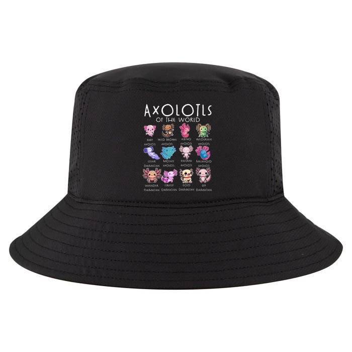 Axolotls Of The World Funny Kawaii Axolotls Cool Comfort Performance Bucket Hat