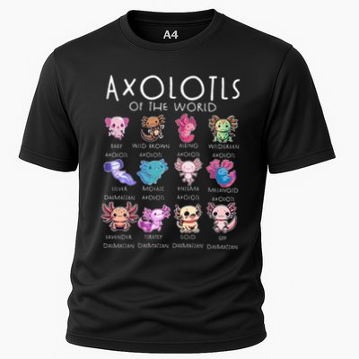 Axolotls Of The World Funny Kawaii Axolotls Performance Shirt