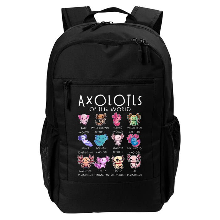 Axolotls Of The World Funny Kawaii Axolotls Backpack