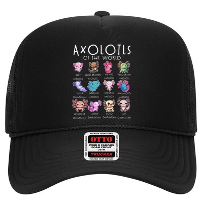 Axolotls Of The World Funny Kawaii Axolotls Trucker Hat
