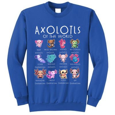 Axolotls Of The World Funny Kawaii Axolotls Sweatshirt