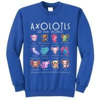 Axolotls Of The World Funny Kawaii Axolotls Sweatshirt