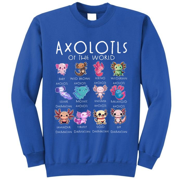 Axolotls Of The World Funny Kawaii Axolotls Sweatshirt