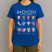 Axolotls Of The World Funny Kawaii Axolotls T-Shirt
