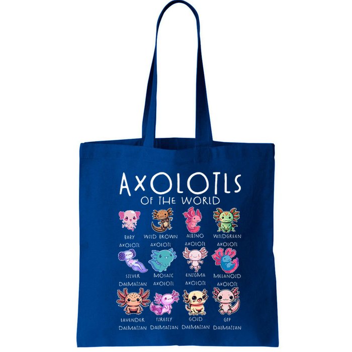 Axolotls Of The World Funny Kawaii Axolotls Bag