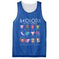 Axolotls Of The World Funny Kawaii Axolotls Mesh Reversible Basketball Jersey Tank