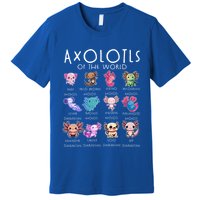 Axolotls Of The World Funny Kawaii Axolotls Premium T-Shirt