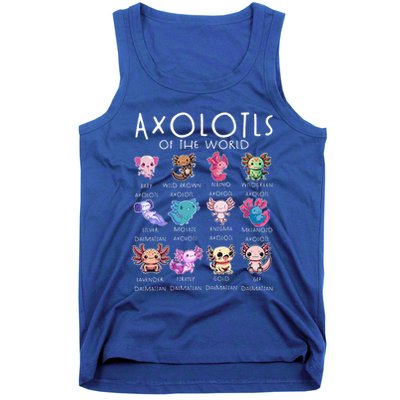 Axolotls Of The World Funny Kawaii Axolotls Tank Top