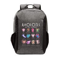 Axolotls Of The World Funny Kawaii Axolotls Vector Backpack