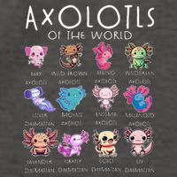 Axolotls Of The World Funny Kawaii Axolotls Vector Backpack