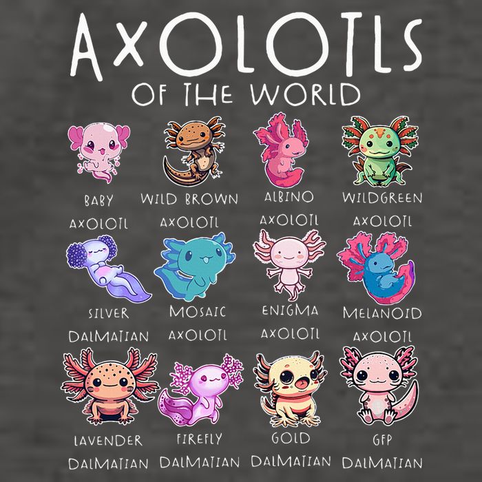 Axolotls Of The World Funny Kawaii Axolotls Vector Backpack