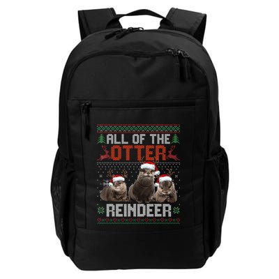 All Of The Otter Reindeer Christmas Funny Xmas Otter Lovers Backpack