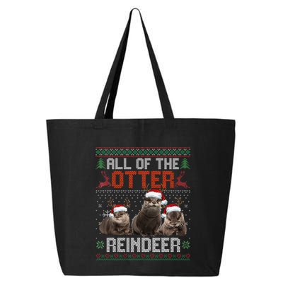 All Of The Otter Reindeer Christmas Funny Xmas Otter Lovers 25L Jumbo Tote