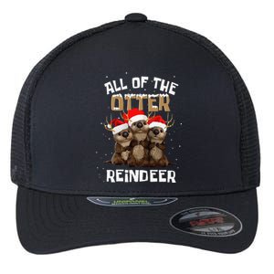 All Of The Otter Reindeer Christmas Flexfit Unipanel Trucker Cap