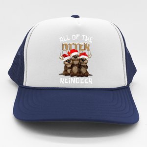 All Of The Otter Reindeer Christmas Trucker Hat