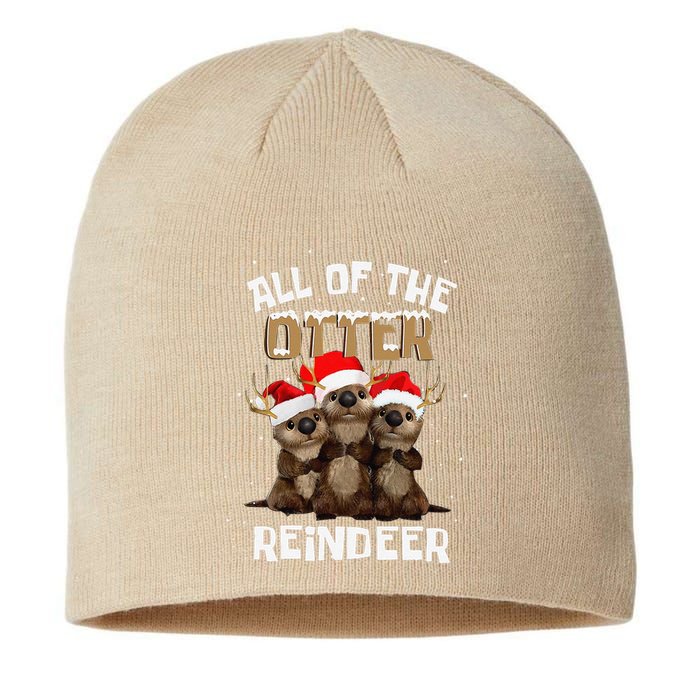 All Of The Otter Reindeer Christmas Sustainable Beanie