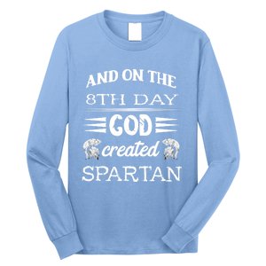 And On The 8th Day God Created Spartan Gladiator Helmet Gift Long Sleeve Shirt