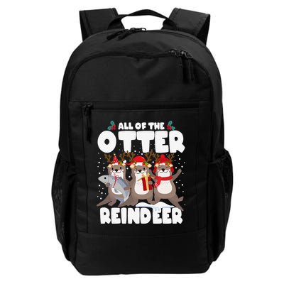 All Of The Otter Reindeer Funny Christmas Pajama Gifts Backpack