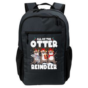 All Of The Otter Reindeer Funny Christmas Pajama Gifts Daily Commute Backpack