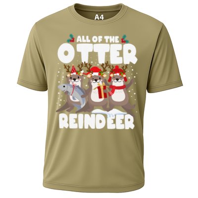 All Of The Otter Reindeer Funny Christmas Pajama Gifts Performance Shirt