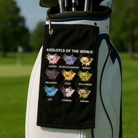 Axolotl of The World Gift Cute Axolotl Golf Towel