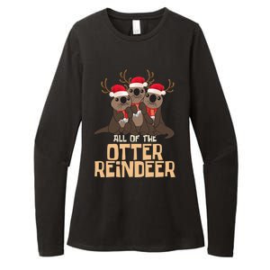 All Of The Otter Reindeer Christmas Funny Cute Cute Gift Womens CVC Long Sleeve Shirt