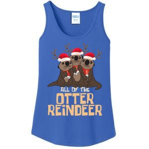 All Of The Otter Reindeer Christmas Funny Cute Cute Gift Ladies Essential Tank