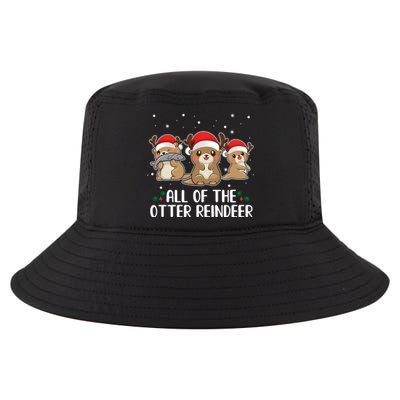 All Of The Otter Reindeer Christmas Cool Comfort Performance Bucket Hat