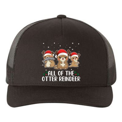 All Of The Otter Reindeer Christmas Yupoong Adult 5-Panel Trucker Hat