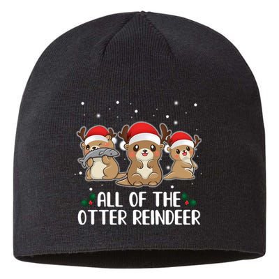 All Of The Otter Reindeer Christmas Sustainable Beanie