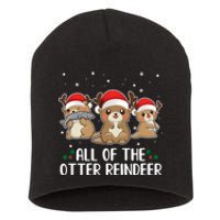 All Of The Otter Reindeer Christmas Short Acrylic Beanie