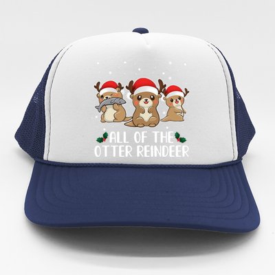 All Of The Otter Reindeer Christmas Trucker Hat