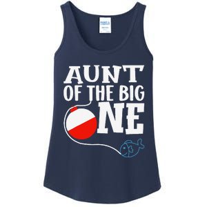 Aunt Of The Big One Fishing Boy First Birthday Ofishally Ladies Essential Tank