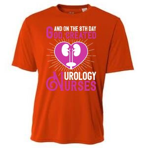 And On The 8th Day God Created Urology Nurses And Nursing Gift Cooling Performance Crew T-Shirt