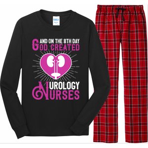 And On The 8th Day God Created Urology Nurses And Nursing Gift Long Sleeve Pajama Set