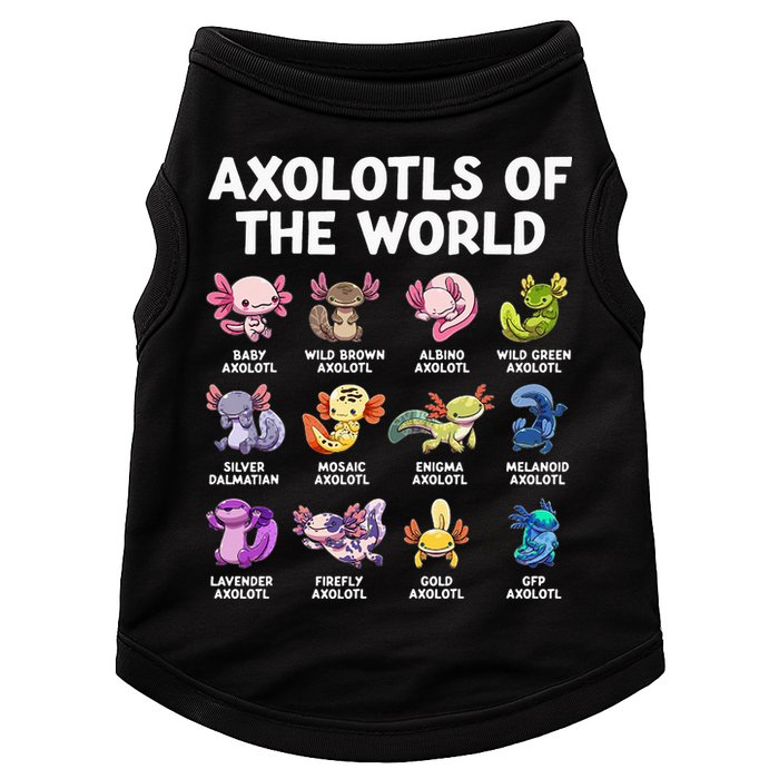 Axolotls Of The World Kawaii Types Of Axolotl Fish Doggie Tank